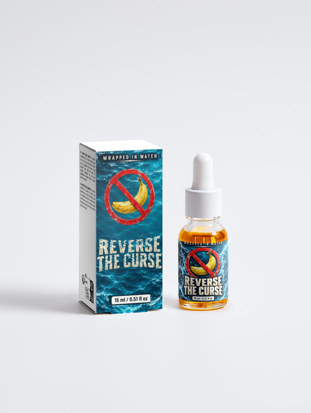 Reverse the Curse facial oil bottle by Wrapped In Water